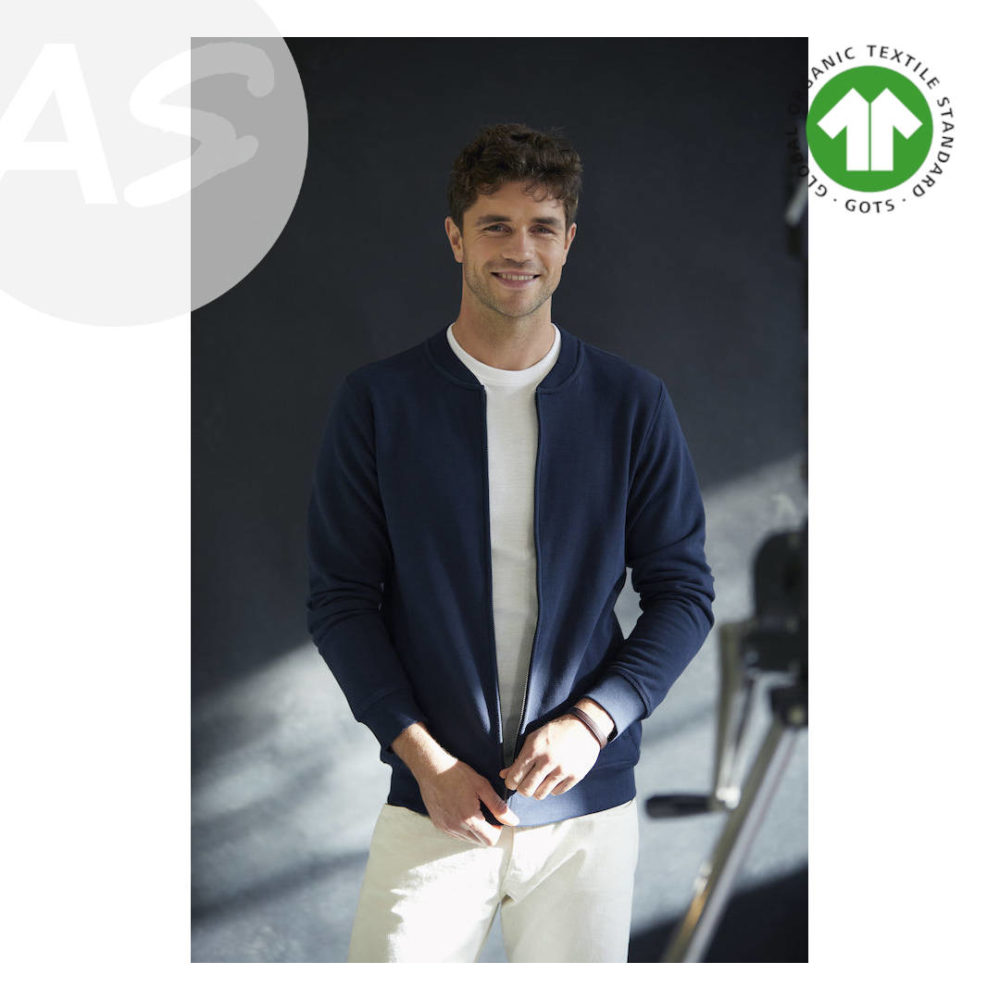 Agone Sport veste zippée homme personnalisable en coton bio