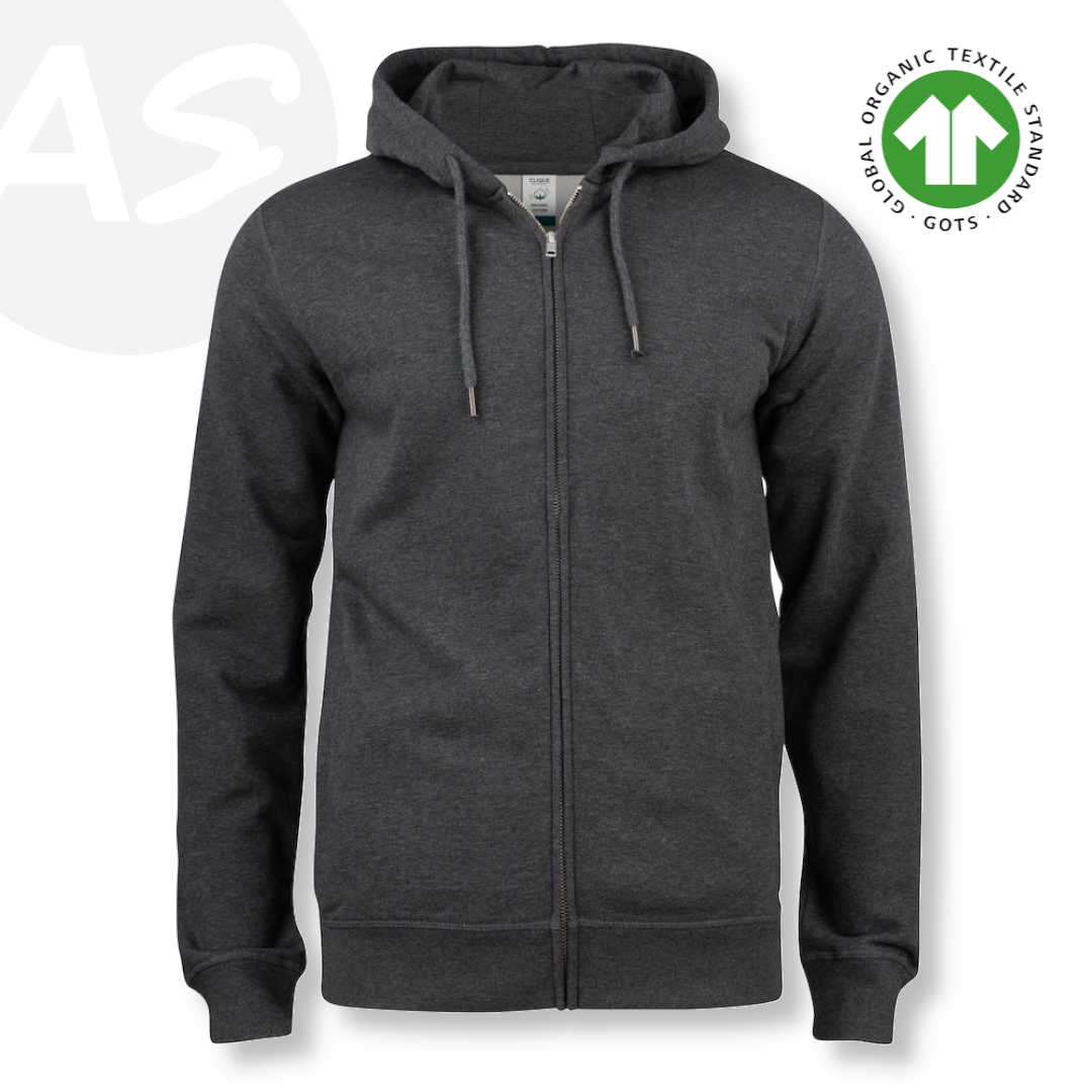 Agone Sport sweat capuche zippé homme en coton bio personnalisable