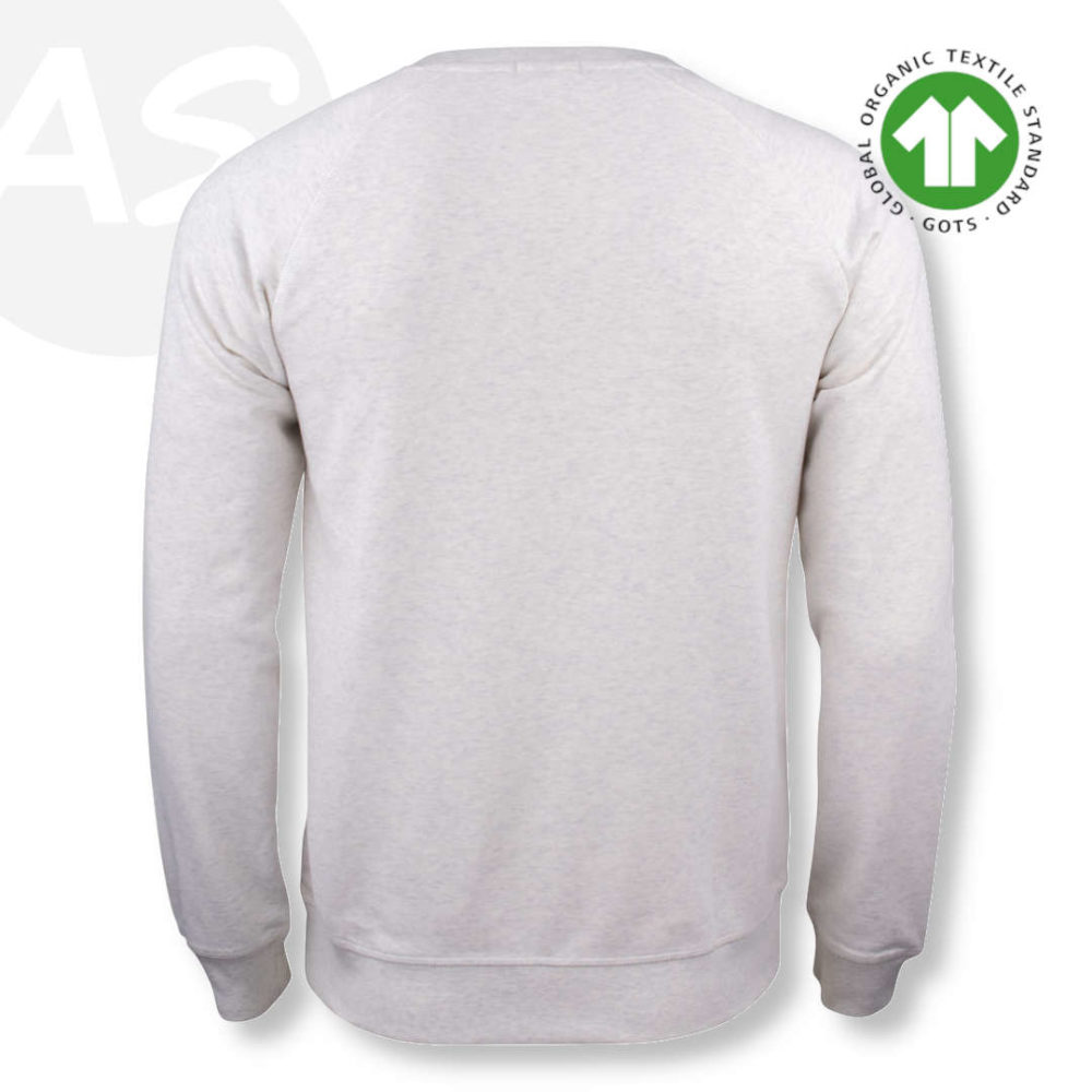 Agone Sport sweat homme à col rond en coton bio personnalisable